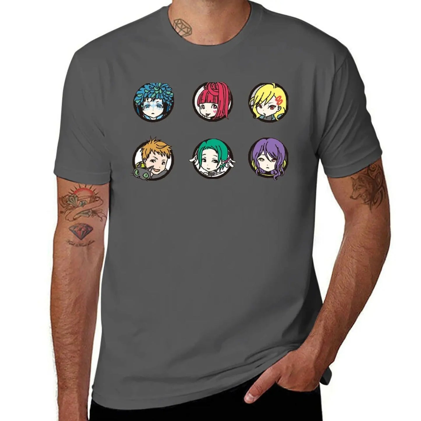 Gnosia Chibi Characters T-Shirt