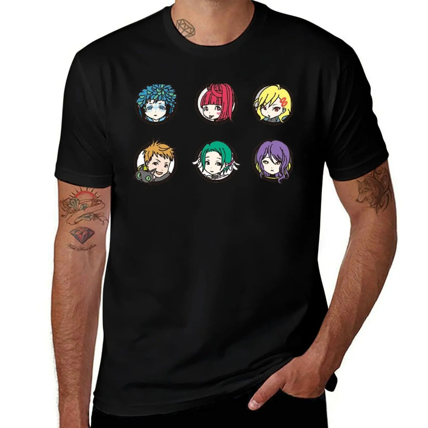 Gnosia Chibi Characters T-Shirt