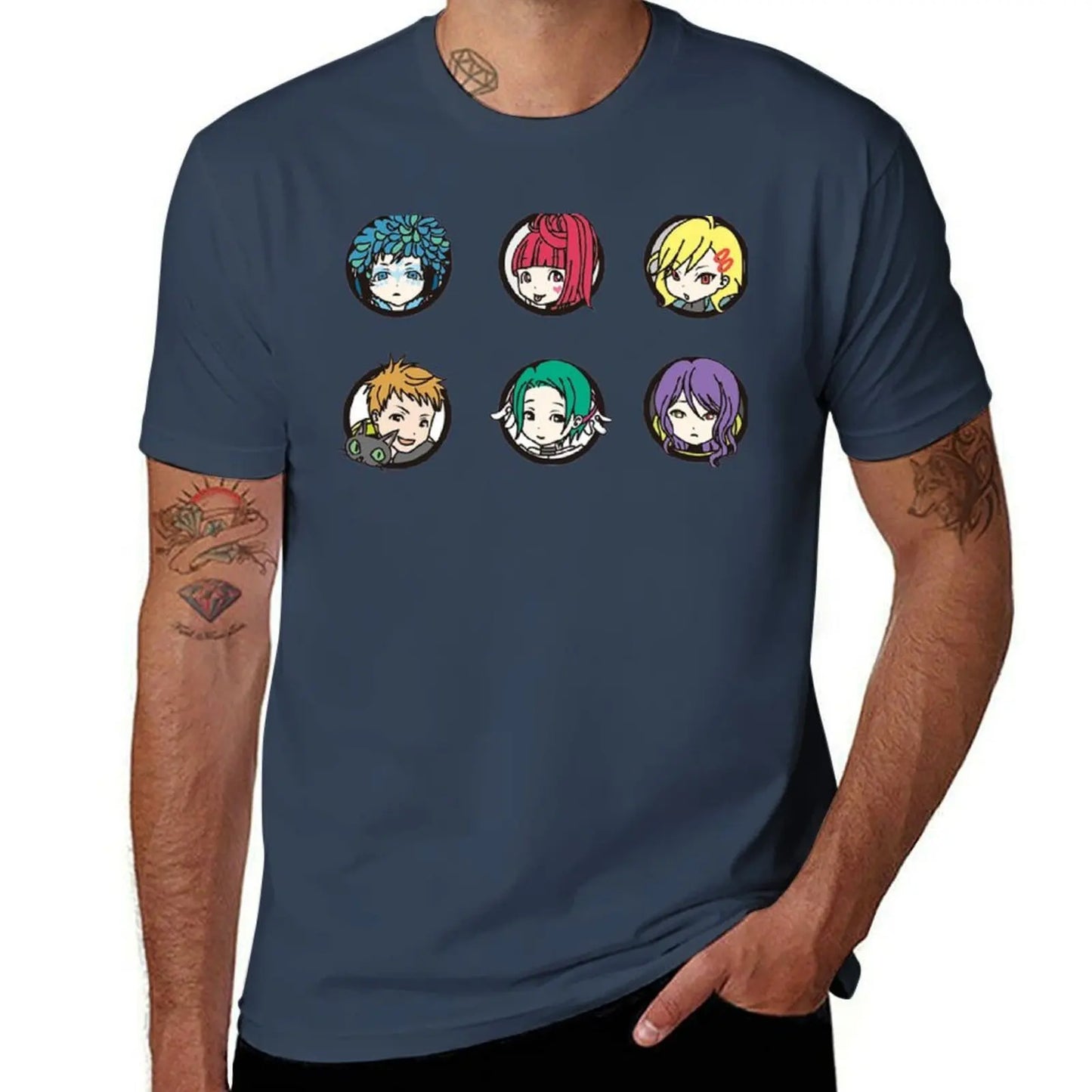 Gnosia Chibi Characters T-Shirt