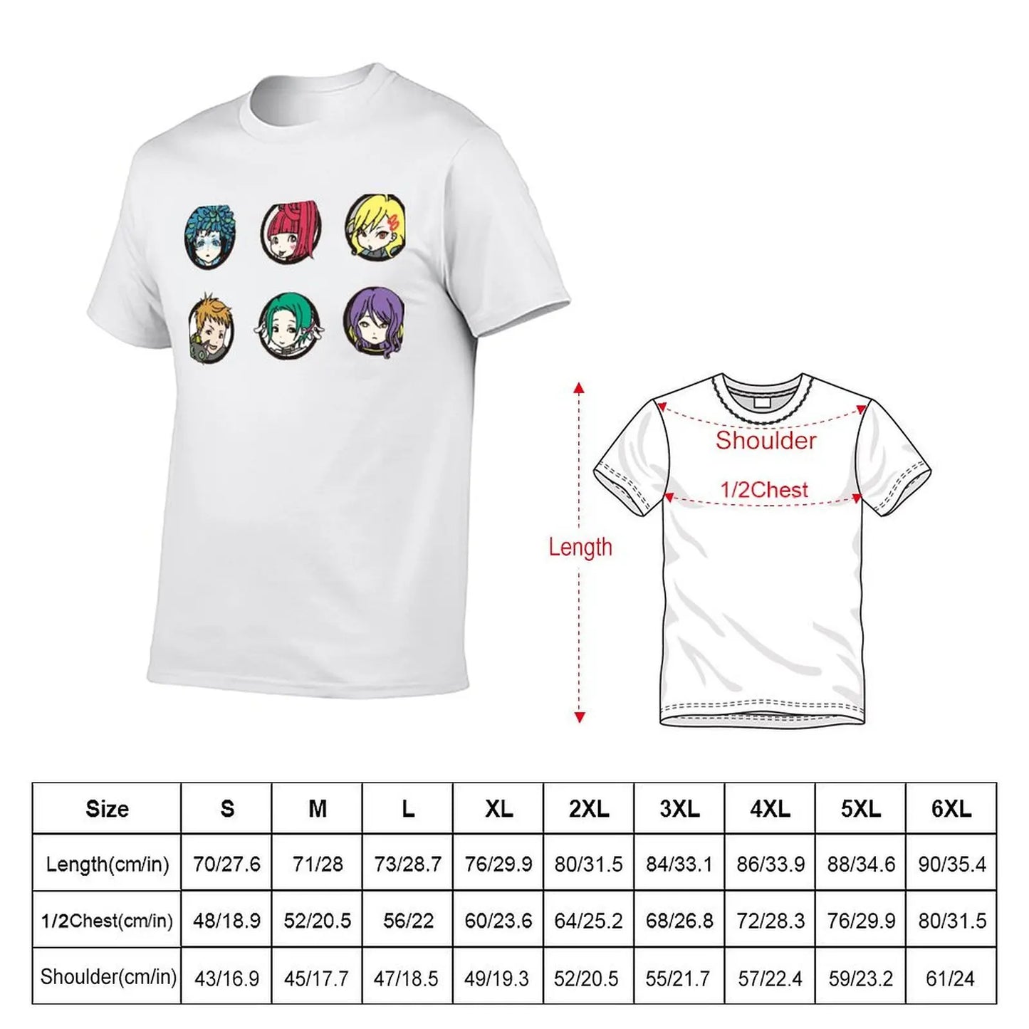 Gnosia Chibi Characters T-Shirt
